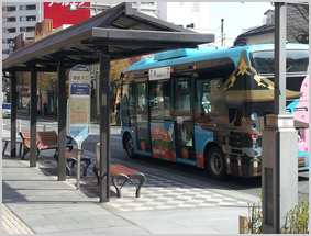 バス停「権堂入口」 バス停「権堂入口」